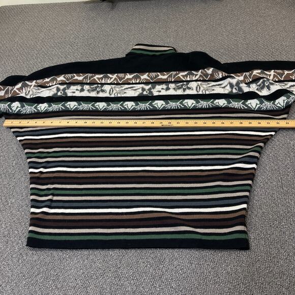 Chacok Sweater Lambs Wool Blend France Boho Bat Wing Sleeves Vintage Mock Flawed - Picture 9 of 11